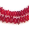 Red Saucer Horn Beads (7mm)