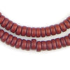 Cherry Red Disk Wood Beads (8mm)