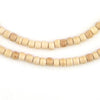 Beige Cylindrical Wood Beads (5mm)