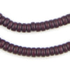 Dark Brown Wood Disk Beads (8mm)