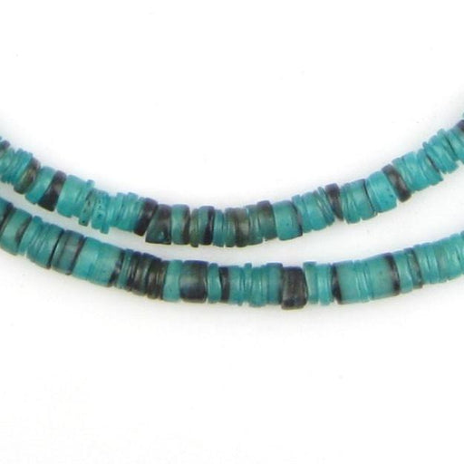 Turquoise Natural Shell Heishi Beads (5mm) - The Bead Chest