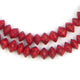 Coral Red Natural Saucer Seed Beads (10mm) - The Bead Chest