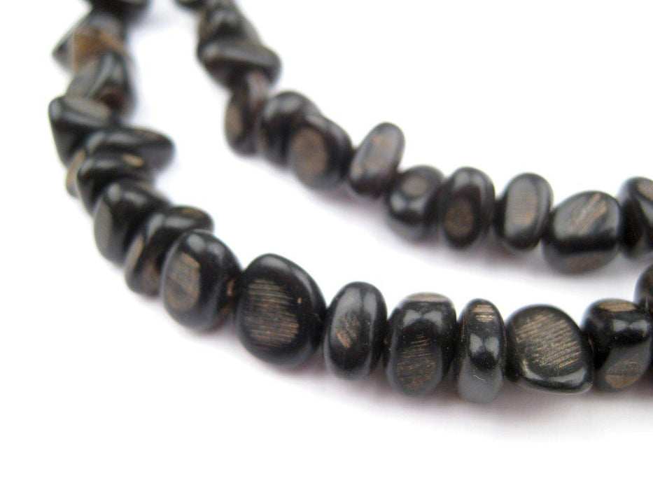 Black Horn Nugget Beads - The Bead Chest