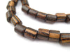 Striped Cylinder Wood Beads - The Bead Chest