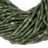 Green Serpentine Heishi Beads (4mm)