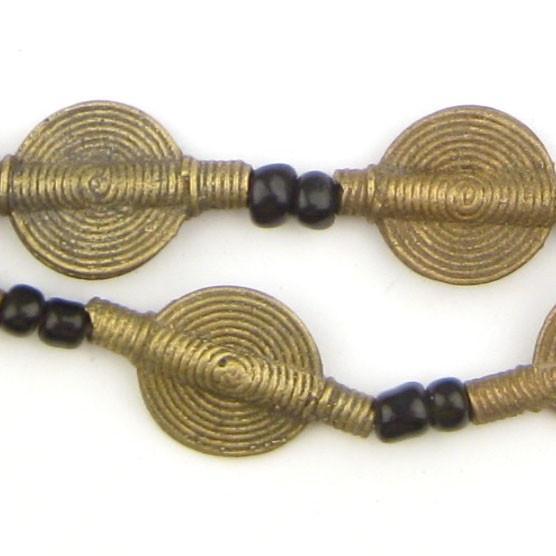 Smooth Sun Design Baule Brass Beads (18mm) - The Bead Chest