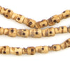 Vintage-Style Carved Bone Skull Beads (Long Strand)