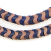Pink and Blue Mixed Glass Snake Beads