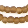 Mocha Brown Recycled Glass Beads (11mm)