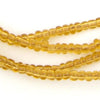 Clear Amber Ghana Glass Beads (2 Strands)