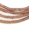 Frosted Lavender Ghana Glass Beads (2 Strands)