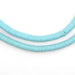 Baby Blue Vinyl Phono Record Beads (6mm) - The Bead Chest