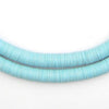 Baby Blue Vinyl Phono Record Beads (8mm)