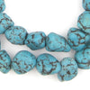 Aqua Blue Moroccan Pottery Beads (Nugget)