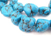 Bright Aqua Moroccan Pottery Beads (Nugget) - The Bead Chest