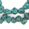 Serpentine Green Moroccan Pottery Beads (Nugget)