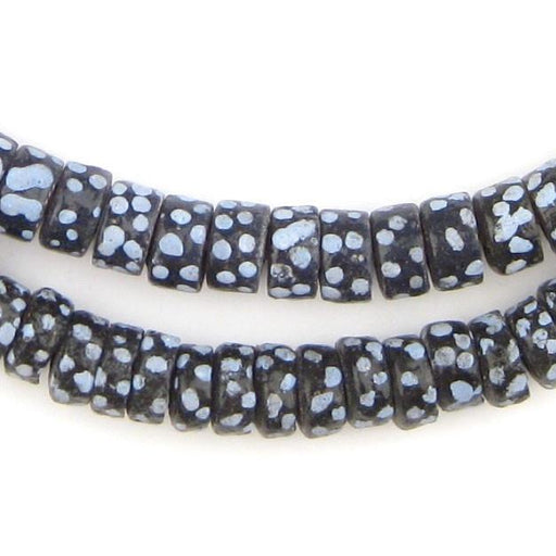 Cylinder Krobo Thousand Eye Beads - The Bead Chest