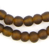 Root Beer Brown Recycled Glass Beads (11mm)