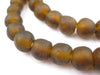 Root Beer Brown Recycled Glass Beads (11mm) - The Bead Chest