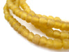 Light Amber Recycled Glass Beads (7mm) - The Bead Chest