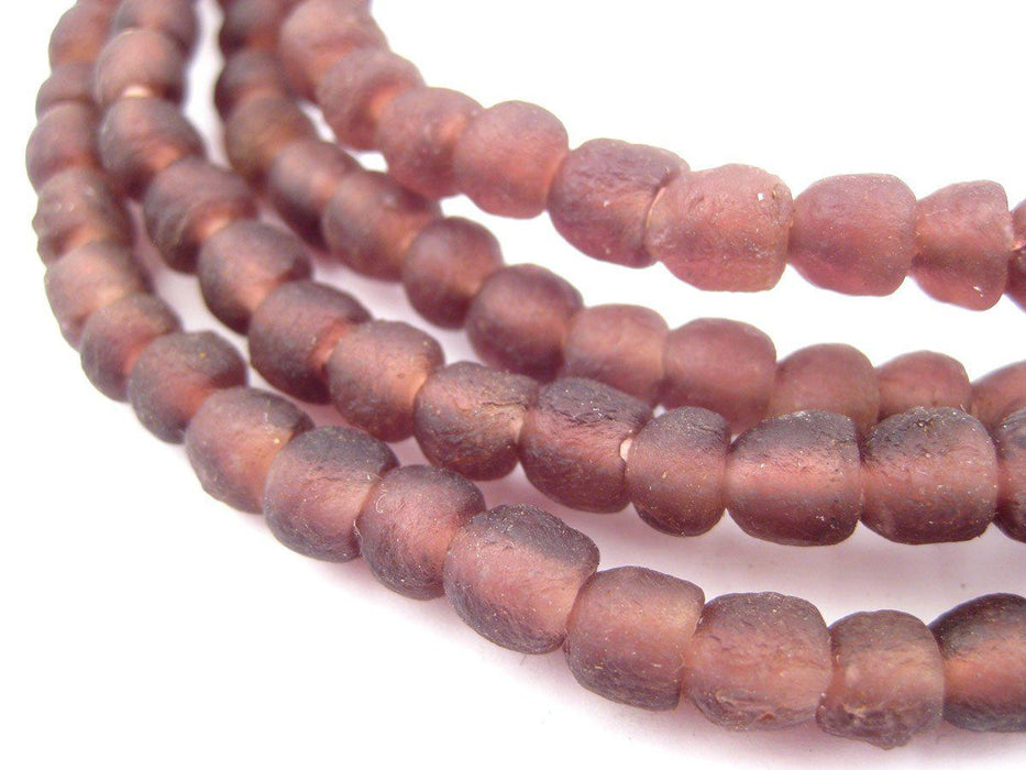 Purple Recycled Glass Beads (7mm) - The Bead Chest