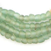 Green Aqua Recycled Glass Beads (7mm)
