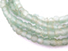 Green Aqua Recycled Glass Beads (7mm) - The Bead Chest