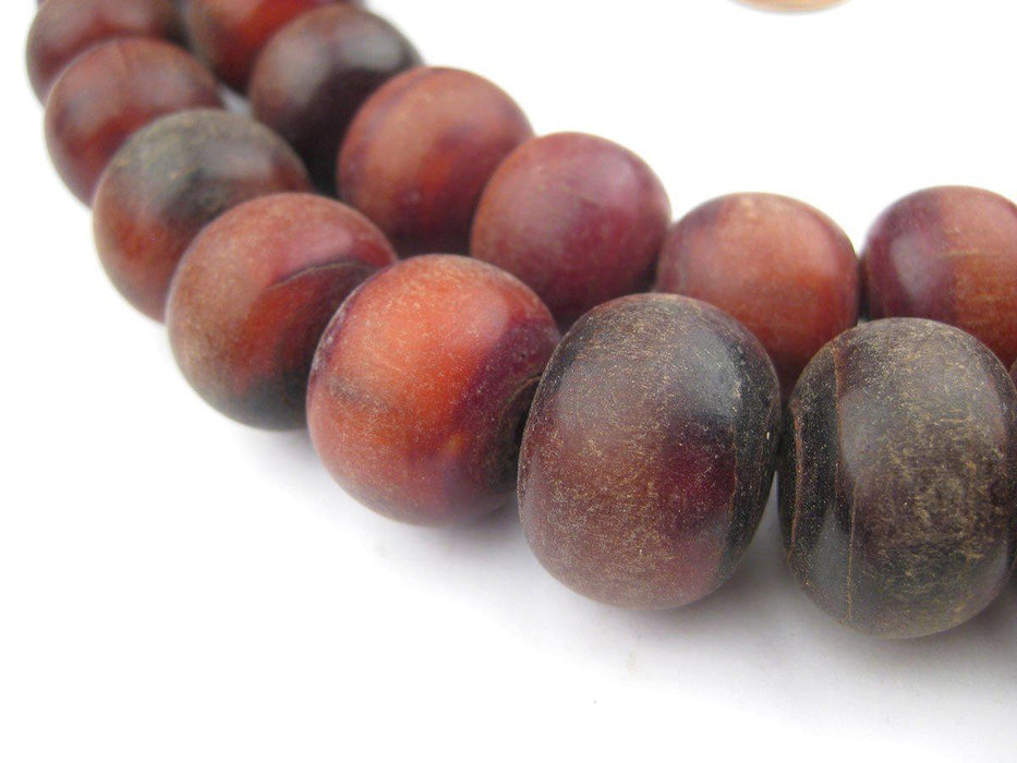 Togo Jumbo Natural Horn Beads (Amber) - The Bead Chest
