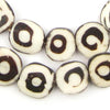 Eye Design Batik Bone Beads (Circular)