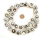 Eye Design Batik Bone Beads (Circular) - The Bead Chest