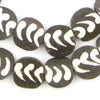 Arrow Design Batik Bone Beads (Circular)