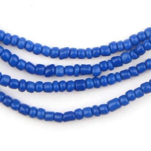 Cobalt Blue Glass Beads (2 Strands) - The Bead Chest