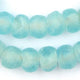 Clear Marine Recycled Glass Beads (14mm) - The Bead Chest