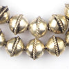 Artisanal Ethiopian Bicone Metal Beads (15x15mm)