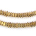 Faceted Brass Square Beads (6mm) - The Bead Chest