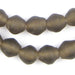 Groundhog Grey Bicone Recycled Glass Beads (18x16mm) - The Bead Chest