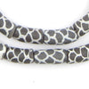 Black Giraffe Krobo Powder Glass Beads