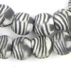 Authentic Zebra Layered Powder Glass Beads