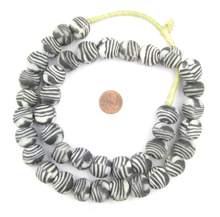 Authentic Zebra Layered Powder Glass Beads - The Bead Chest
