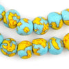 Fire and Water Fused Recycled Glass Beads (14mm)