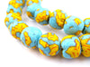 Fire and Water Fused Recycled Glass Beads (14mm) - The Bead Chest