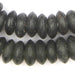 Jumbo Opaque Black Rondelle Recycled Glass Beads - The Bead Chest