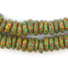 Fiery Gecko Fused Rondelle Recycled Glass Beads (11mm) - The Bead Chest