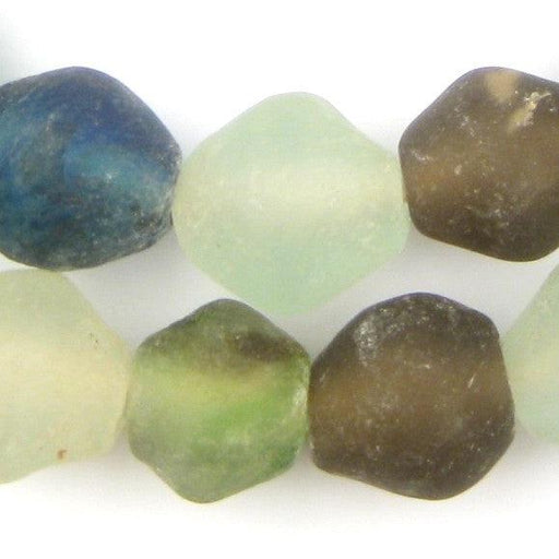 Multicolor Bicone Recycled Glass Beads (25mm) - The Bead Chest