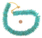 Aqua Black Swirl Star Shape Recycled Glass Beads - The Bead Chest