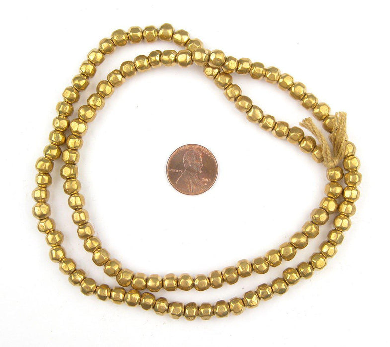 Rounded Brass Nugget Beads - The Bead Chest
