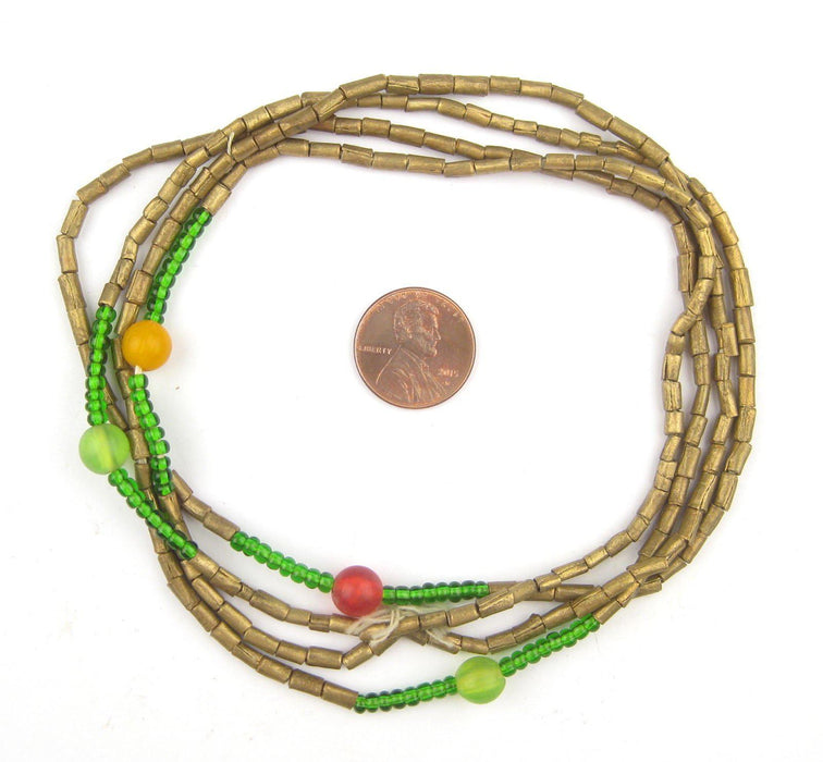 Oromio Brass Bead Medley - The Bead Chest