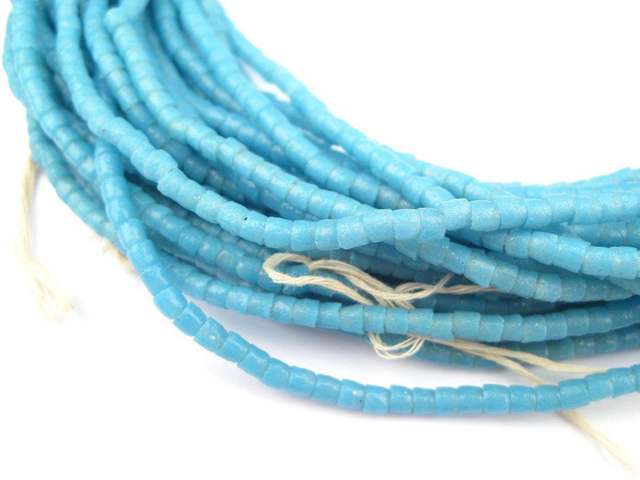 Turquoise Blue Sandcast Seed Beads - The Bead Chest