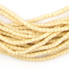 Cream White Sandcast Seed Beads