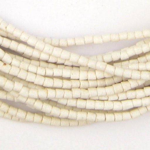 Moonlight White Sandcast Seed Beads - The Bead Chest